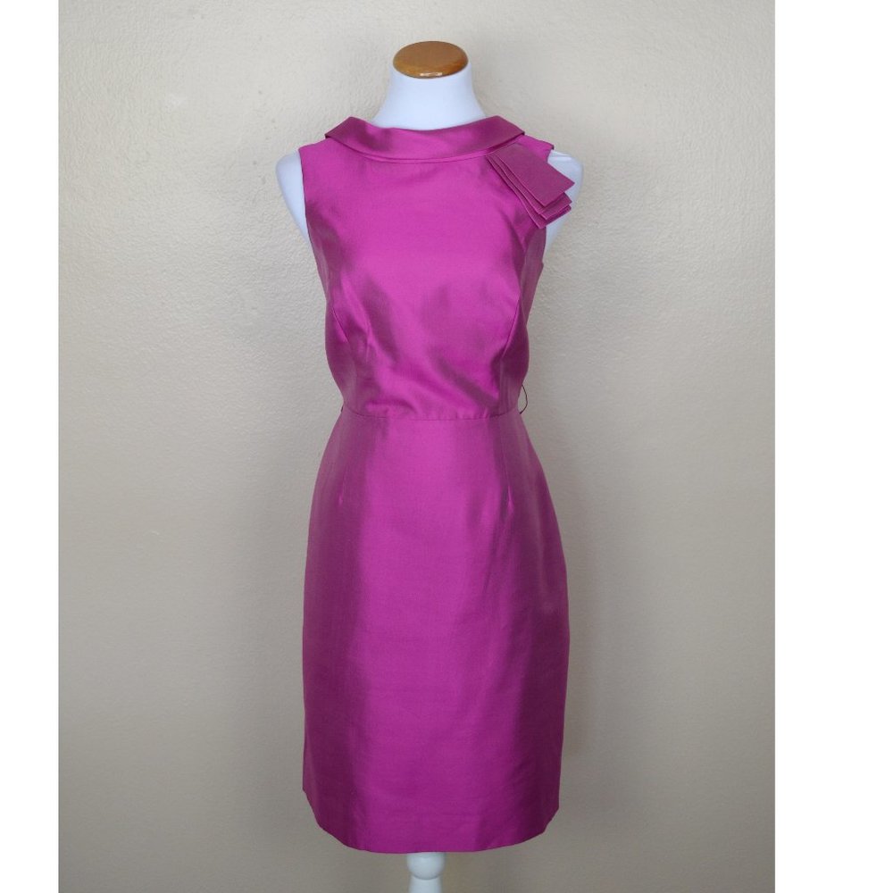 Rickie Freeman Teri Jon Pink Sheath Dress 8
